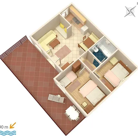 Apartments By The Sea Rastici, Ciovo - 2076 *